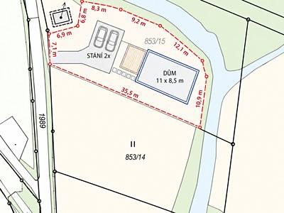 Prodej pozemku, 1 254 m² (3 z 4)