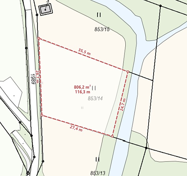Prodej pozemku, 1 098 m² (2 z 4)