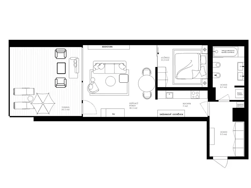 Prodej bytu 2+kk 67 m², Praha – náhled fotky 3