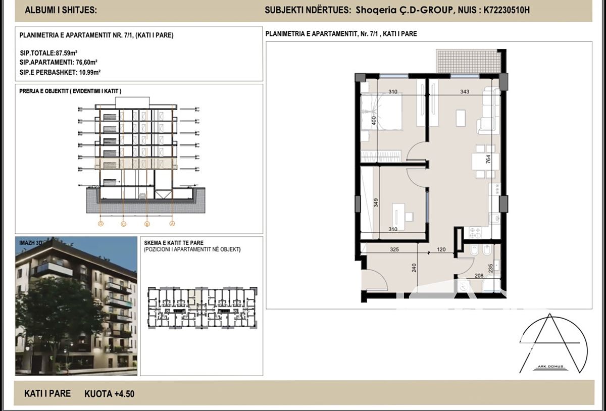 Prodej bytu 3+kk 76 m², Golem – fotka 1 z 3