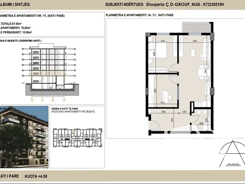 Prodej bytu 3+kk 76 m², Golem – náhled fotky 1