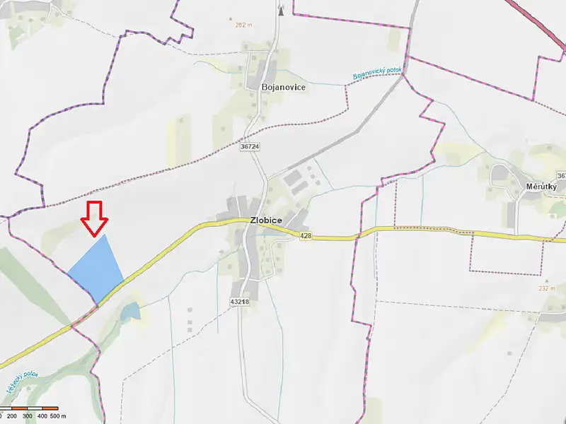 Prodej pole 85800 m², Zlobice – náhled fotky 1