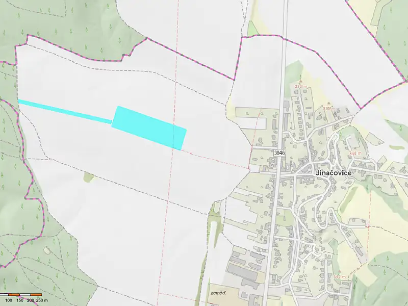 Prodej pole 40066 m², Jinačovice – náhled fotky 2