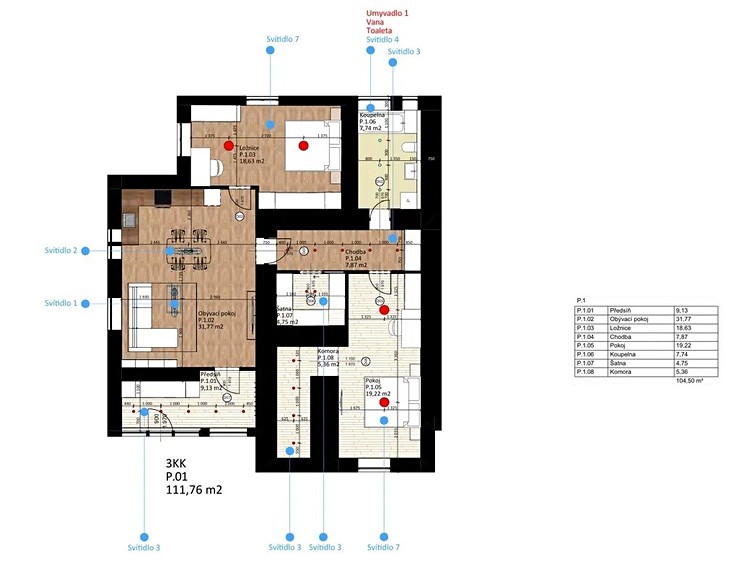 Квартира 3+kk на продаж, 104 м² (6 з 10)