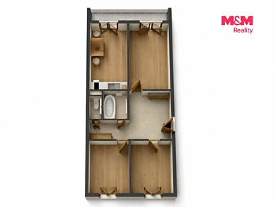 Wohnung 3+1 zum Kauf, 66 m² (3 von 14)