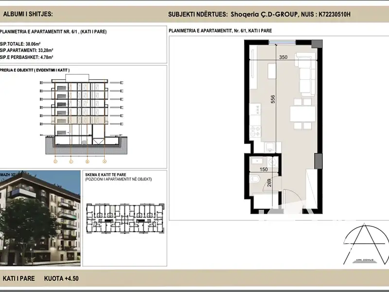Prodej bytu 1+kk 33 m², Golem – náhled fotky 1