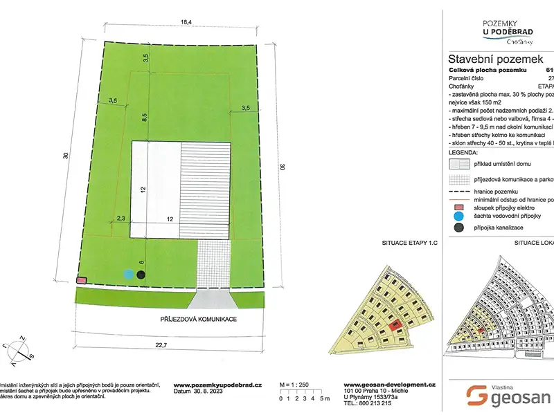 Prodej stavebního pozemku 616 m², Choťánky – náhled fotky 1