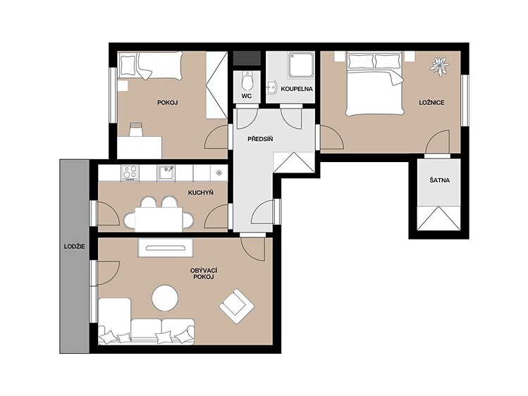 Квартира 3+1 на продаж, 75 м² (17 з 30)