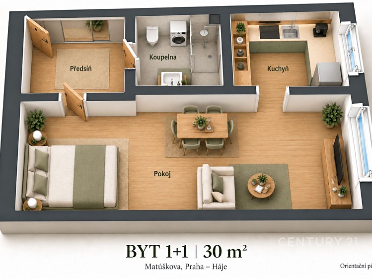 Квартира 1+1 на продаж, 30 м² (18 з 18)