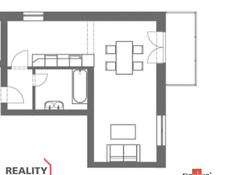 Квартира 1+kk на продаж, 39 м² (13 з 14)