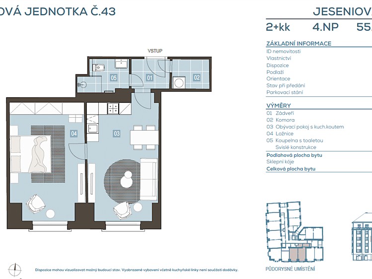 Квартира 2+kk на продаж, 54 м² (3 з 27)