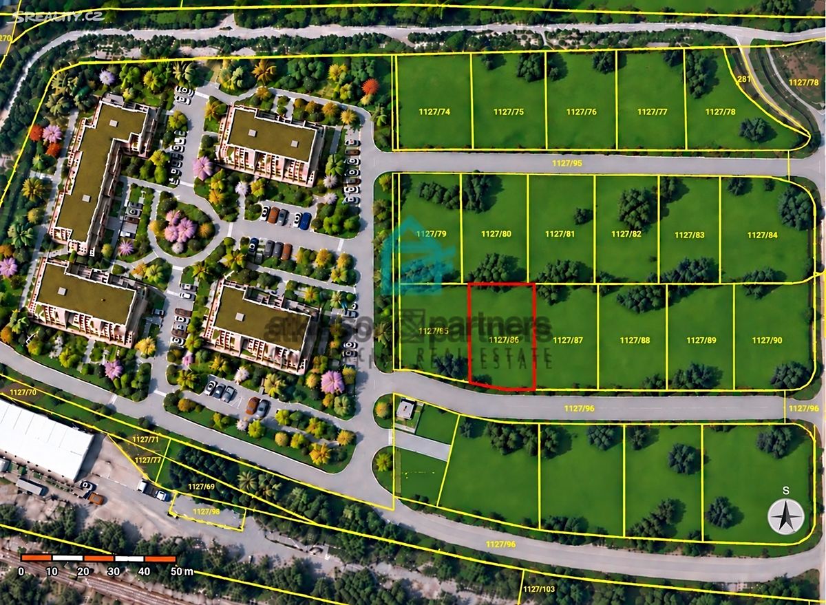 Prodej stavebního pozemku 956 m², Hluboká nad Vltavou – fotka 1 z 3