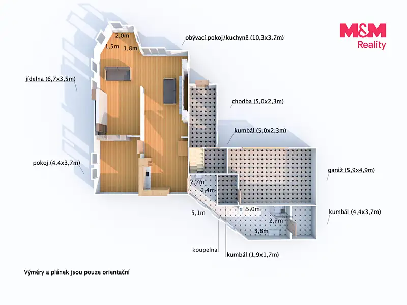 Prodej rodinného domu 300 m², pozemek 1838 m², Loučim – náhled fotky 3