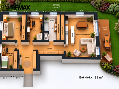 Квартира 4+kk на продаж, 88 м² (2 з 26)