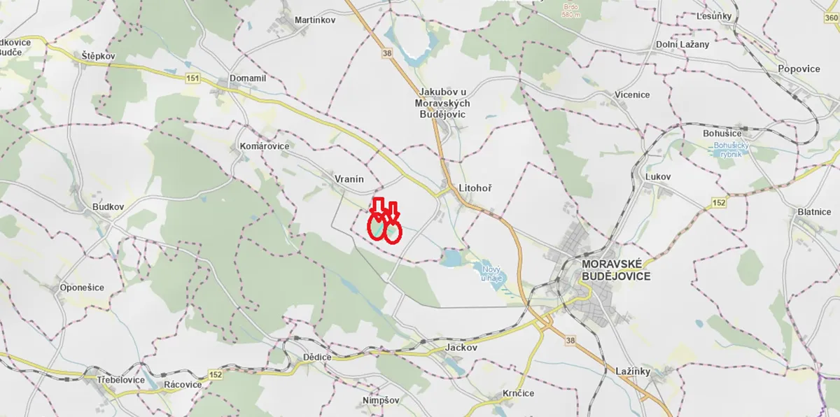 Prodej podílu 1/4 lesa 1843 m²