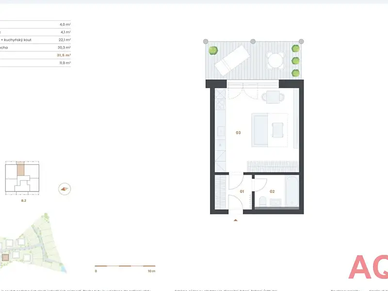 Prodej bytu 1+kk 43 m², Praha – náhled fotky 2
