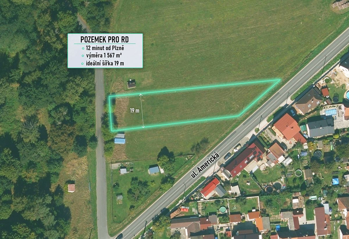 Prodej stavebního pozemku 1567 m², Třemošná – fotka 1 z 3