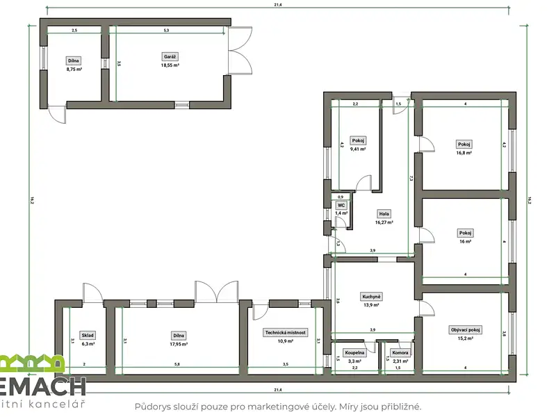 Prodej rodinného domu 118 m², pozemek 626 m², Mistřice – náhled fotky 2