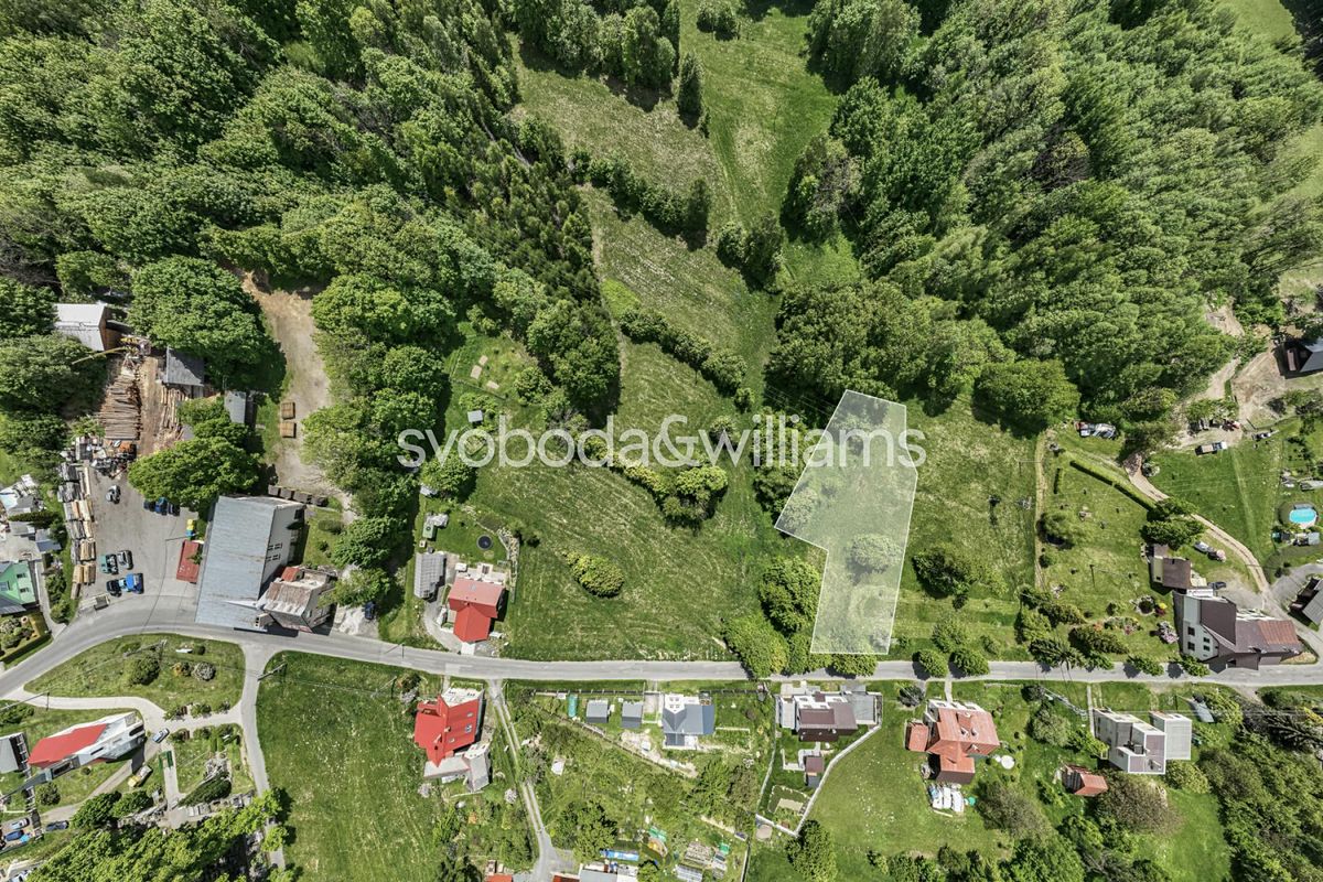 Prodej stavebního pozemku 1401 m², Velké Hamry – fotka 1 z 3