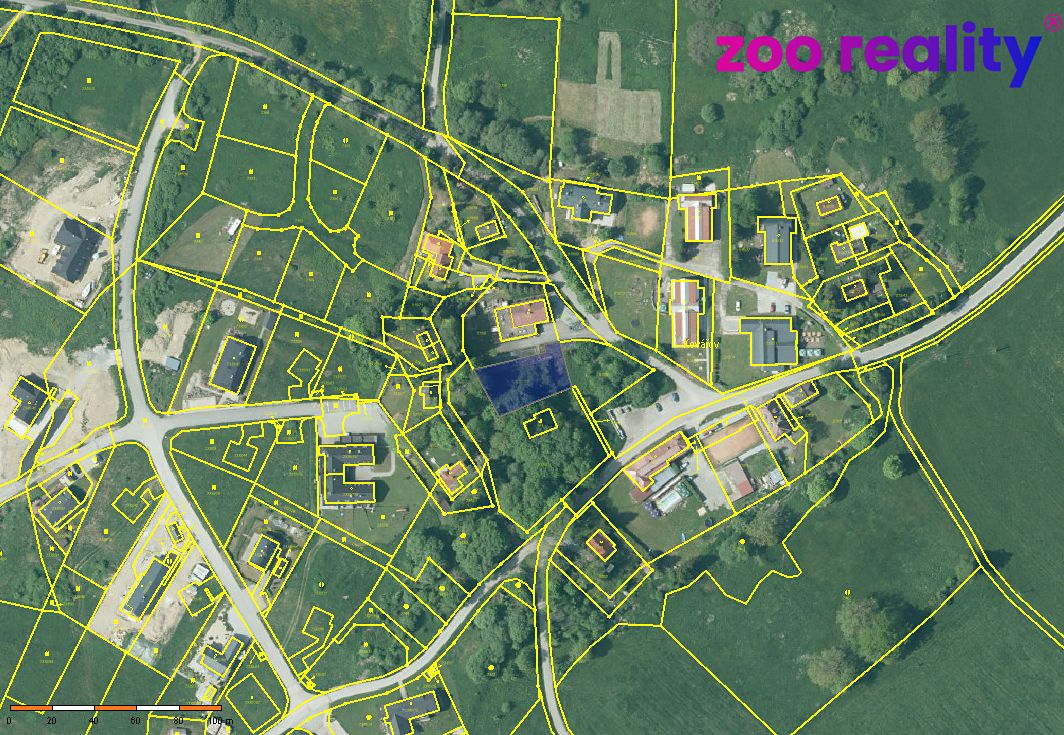 Prodej stavebního pozemku 880 m², Frymburk – fotka 1 z 3