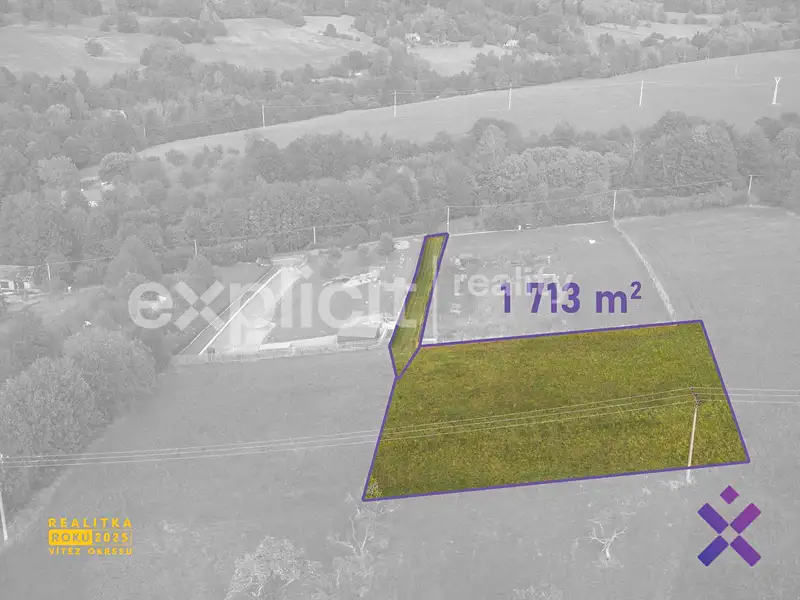 Prodej stavebního pozemku 1713 m², Lopeník – náhled fotky 2
