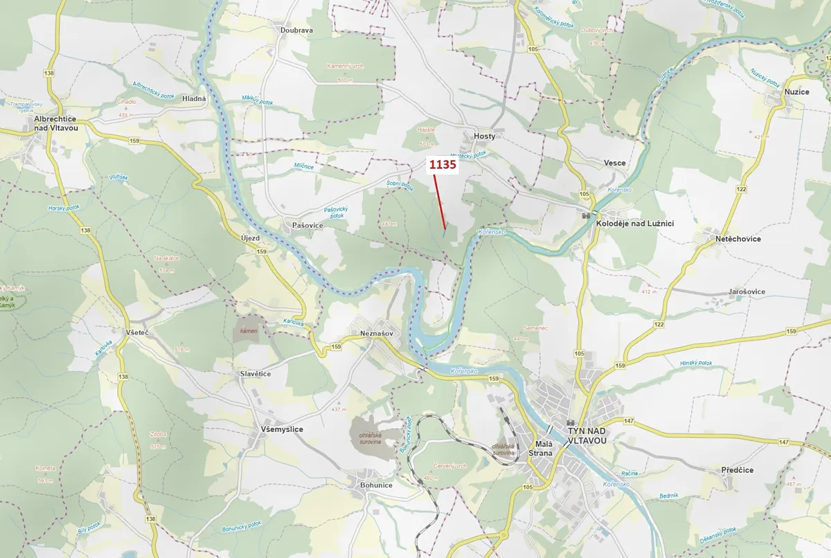 Dražba lesa 1789 m²