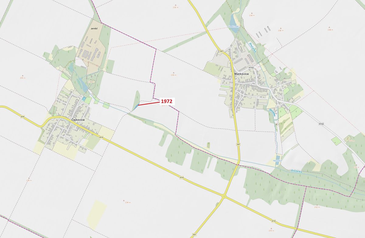 Dražba lesa 591 m², Čejkovice – fotka 1 z 3