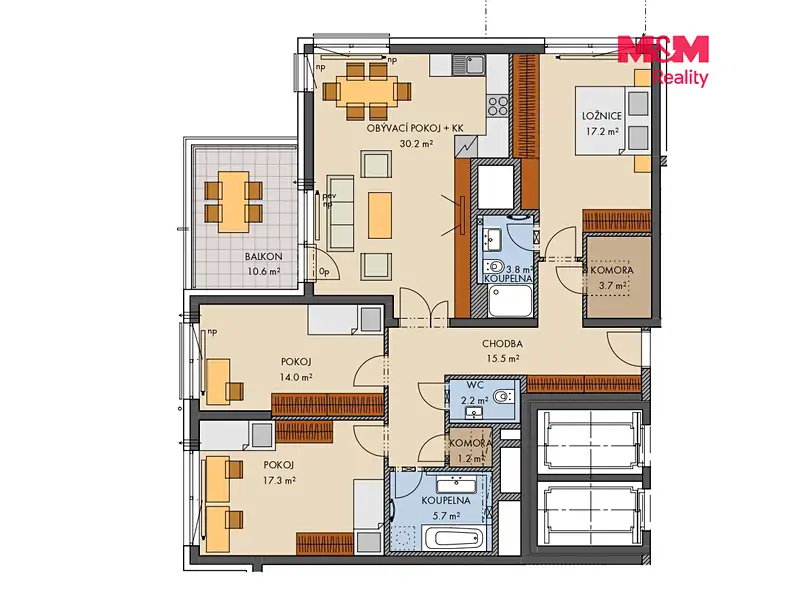 Prodej bytu 4+kk 119 m², Praha – náhled fotky 3