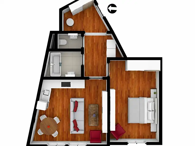 Pronájem bytu 2+kk 53 m², Příbram – náhled fotky 2