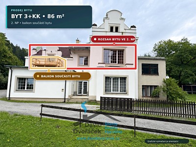 Prodej bytu 3+kk 86 m²