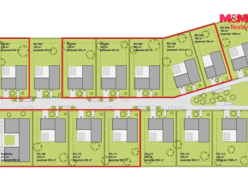 Prodej stavebního pozemku 933 m², Květnice – náhled fotky 3