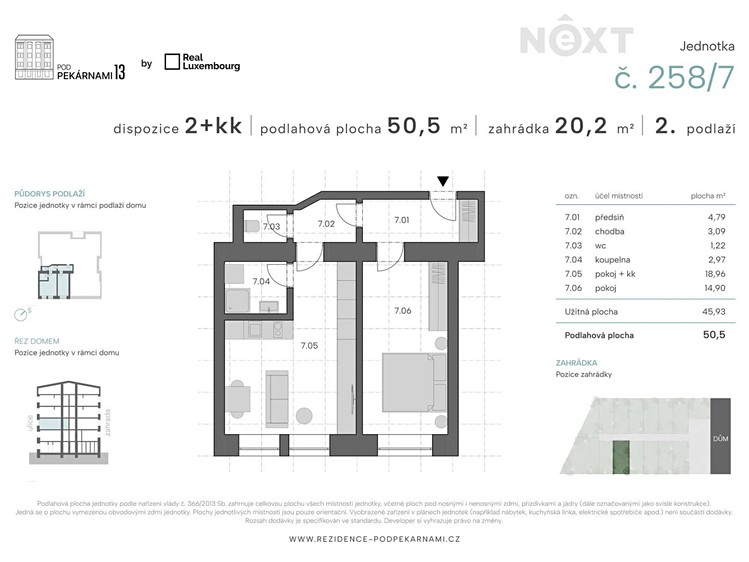 Квартира 2+kk на продаж, 50 м² (14 з 16)