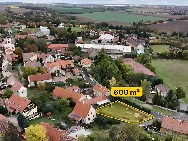 Prodej stavebního pozemku 600 m², Středokluky – náhled fotky 3