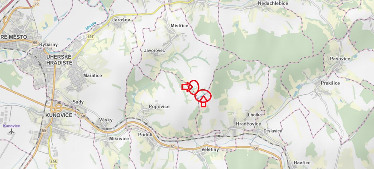 Prodej pole 2190 m², Mistřice – fotka 1 z 3