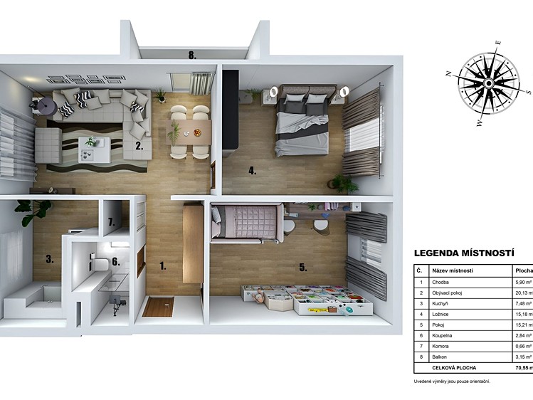 The 3+1 flat for sale, 76 m² (5 of 34)
