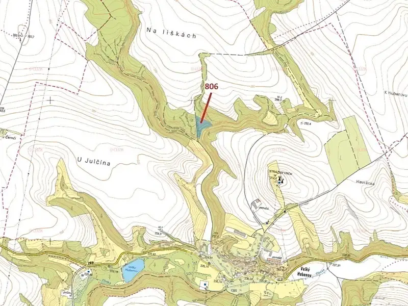 Dražba lesa 8141 m², Snědovice – náhled fotky 1