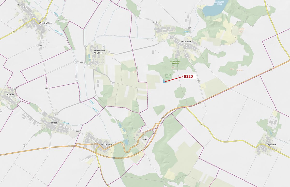 Dražba lesa 4862 m², Oleksovice – fotka 1 z 3