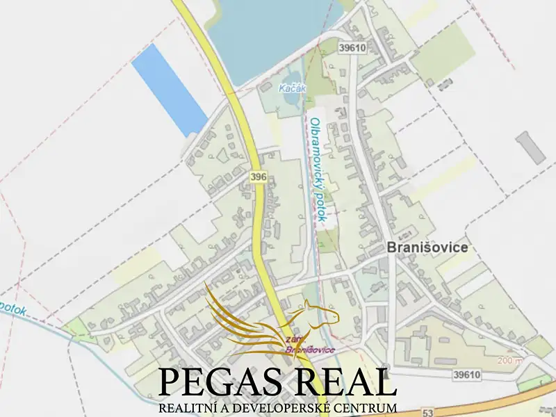 Prodej komerčního pozemku 13404 m², Branišovice – náhled fotky 2