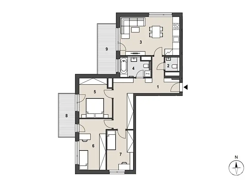 Prodej bytu 4+kk 97 m², Praha – náhled fotky 3