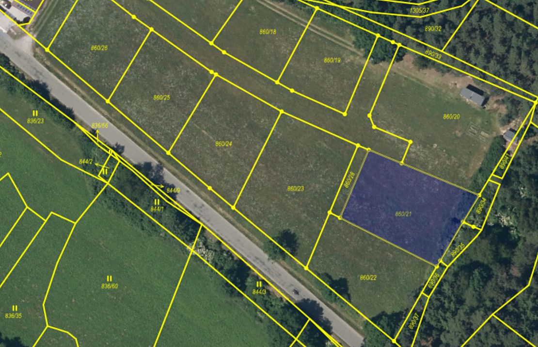 Prodej stavebního pozemku 1046 m², Nevřeň – fotka 1 z 3