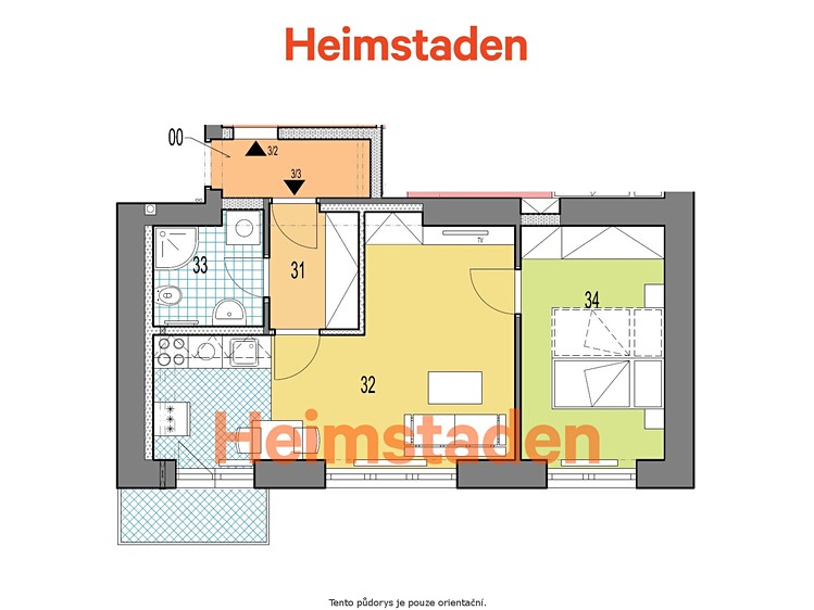 Wohnung 2+kk zur Miete, 38 m² (11 von 11)