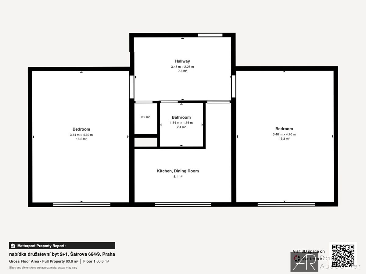 Prodej bytu 2+1 52 m², Praha – fotka 1 z 3