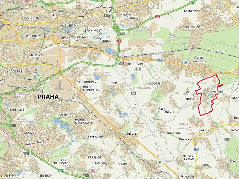 Prodej pole 4226 m², Květnice – náhled fotky 2