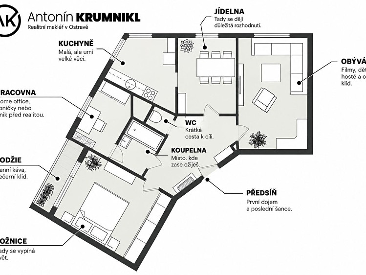 Wohnung 3+1 zum Kauf, 74 m² (12 von 17)