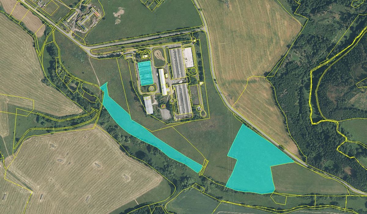 Dražba pozemku 51430 m², Ošelín – fotka 1 z 3