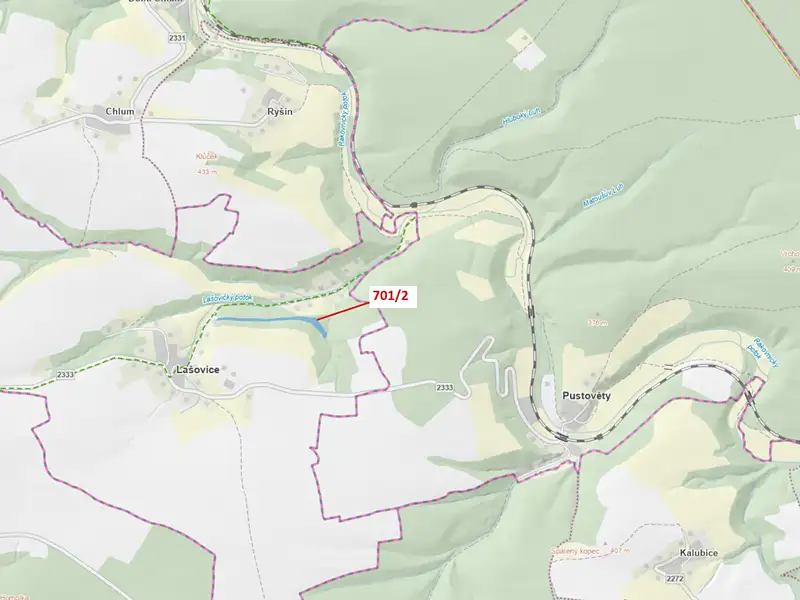 Dražba lesa 10260 m², Lašovice – náhled fotky 1