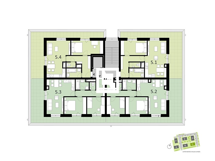 Квартира 2+kk на продаж, 54 м² (13 з 23)