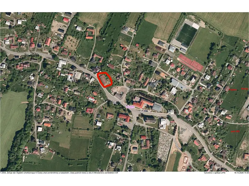 Prodej stavebního pozemku 1018 m², Vidče – náhled fotky 2