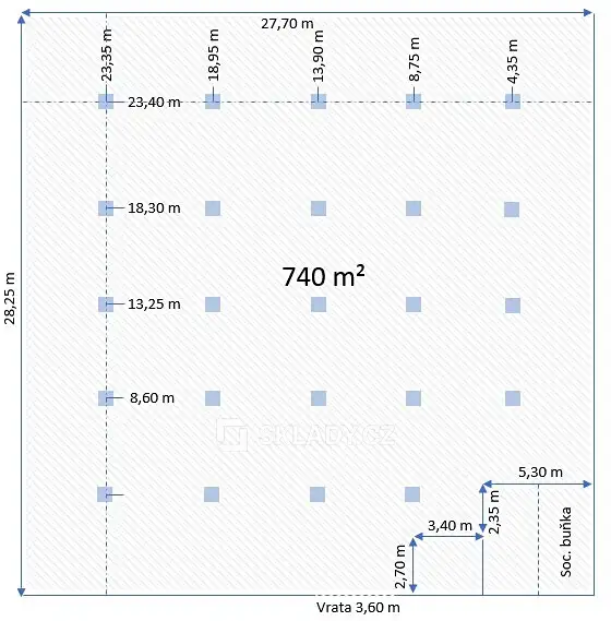Pronájem skladového prostoru 740 m², Lobodice – náhled fotky 3