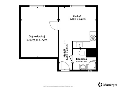 Pronájem bytu 1+1, 33 m² (3 z 16)